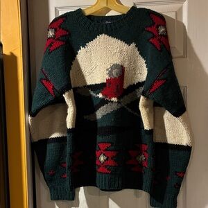 Festive Knit Sweater with Geometric Patterns - by Woolrich
